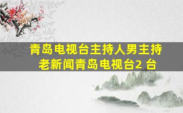 青岛电视台主持人男主持老新闻青岛电视台2 台